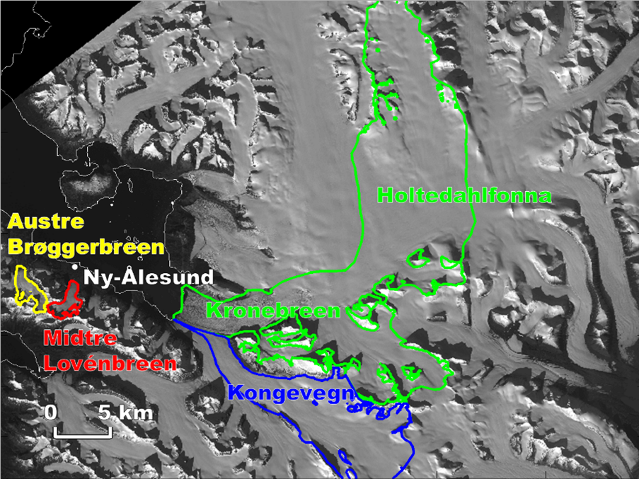 Glacier mass balance in 2021/2022 in the Ny-Ålesund area